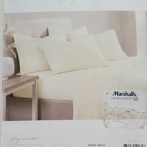 Marshalls Ivory Bedding Set - Soft Ivory Sheet and Pillowcases